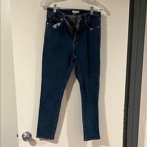Good American Dark Blue Skinny Jeans. Size 10.
